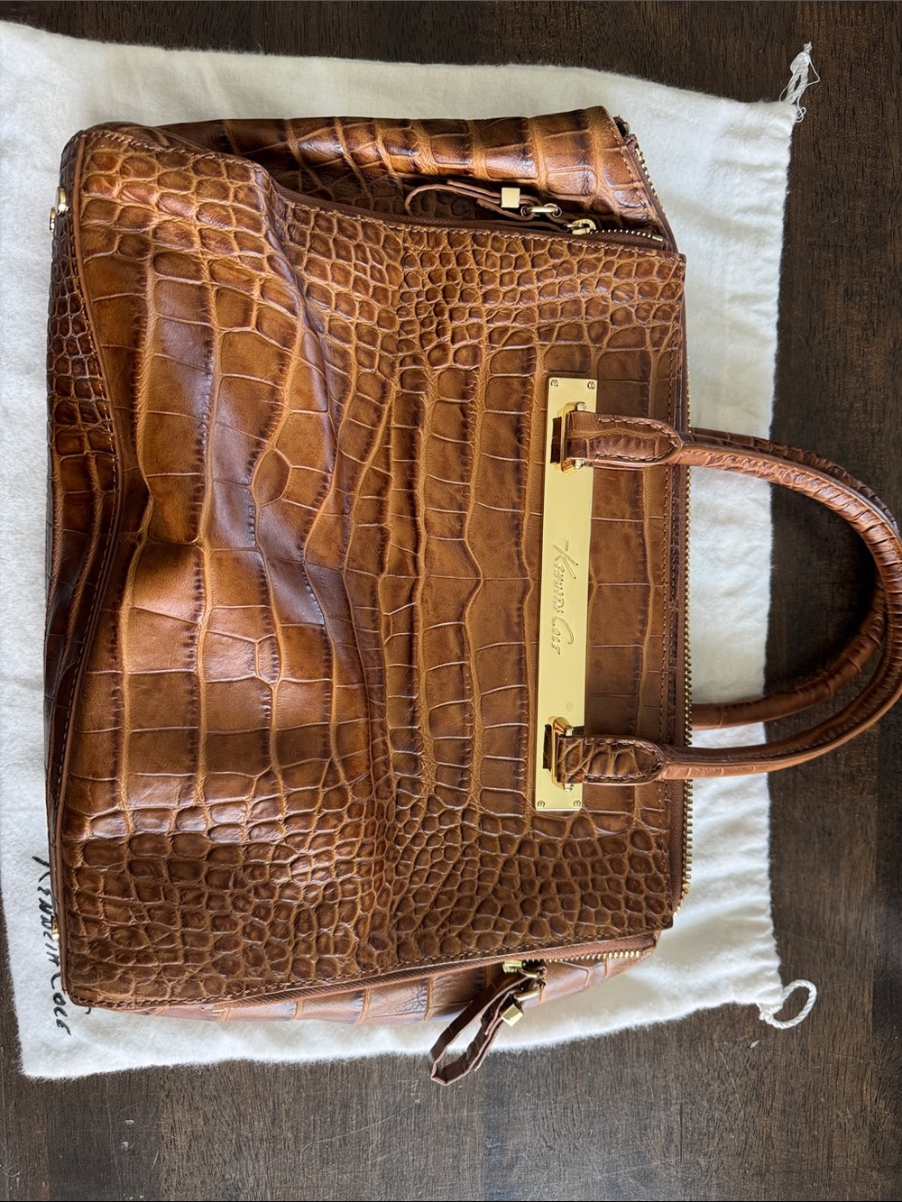 Kenneth Cole ‘Raise the Bar’ Cognac Satchel